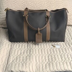 Authentic Dunhill Black and Brown Men's Travel Bag